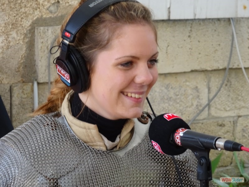 Jehanne à la radio...