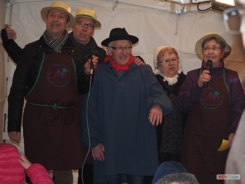 Le choeur des vignerons à l'oeuvre...